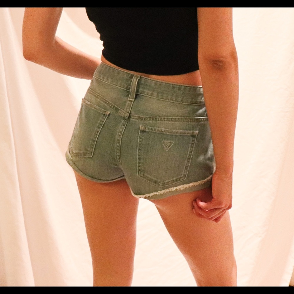 Distress Guess Denim Shorts